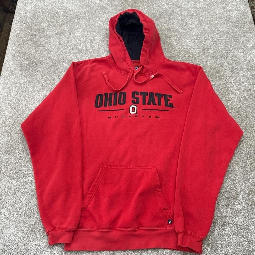 Vintage Ohio State Buckeyes J America Sportswear Hoodie Medium NCAA